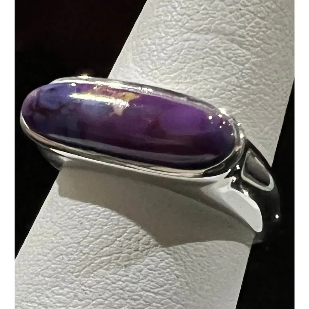 Mojave Purple Turquoise Sterling Ring - Picture 7 of 10